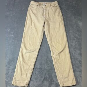 BDG Women's High Rise Mom Tan Corduroy Jeans-size 26